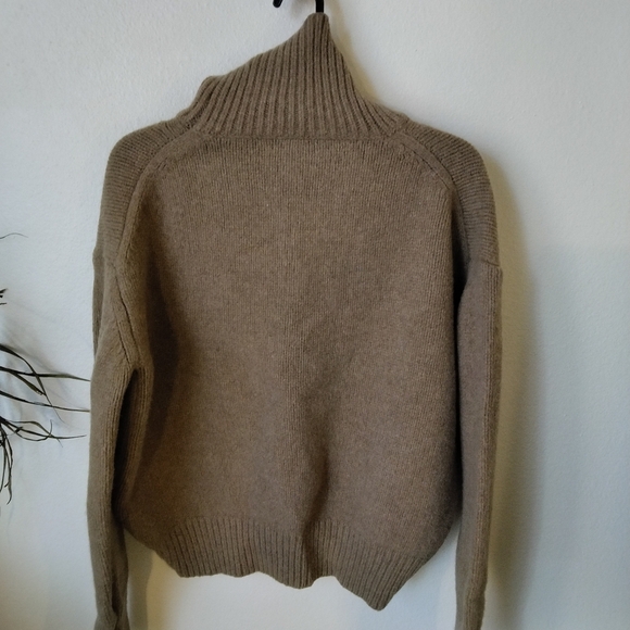 ASM Anna Women's Turtleneck Sweater Size XS Brown 100% Wool - Picture 2 of 8